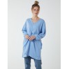 Twist Front Cotton Tunic With Side Pocket