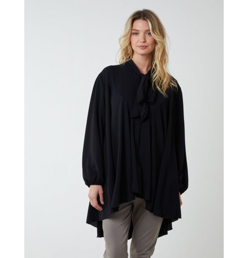 A Line Hi Low Tunic Blouse