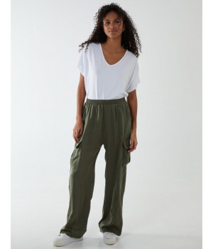 Wide Leg Cargo Trouser