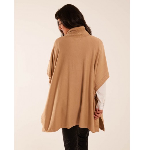 High Neck Poncho