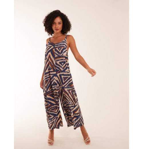 Oversized Aztec Casual Jumpsuit