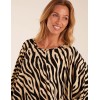 Zebra Print Oversize Top