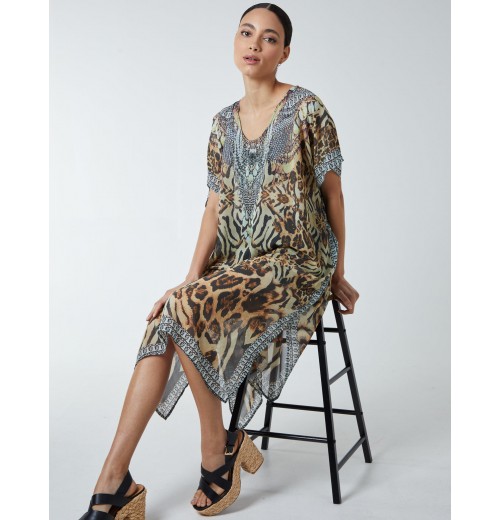 Animal Print Kaftan