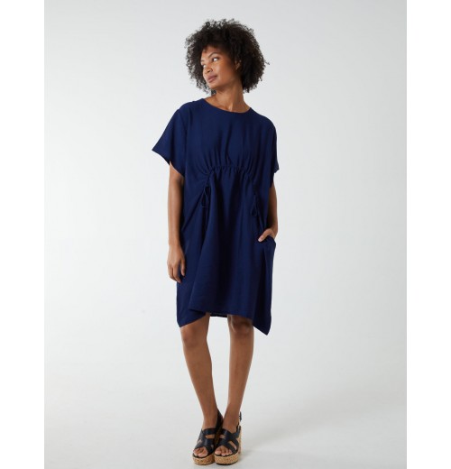 Cocoon Dress With Side Pockets