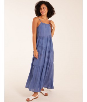 Drawstring Tier Maxi Dress