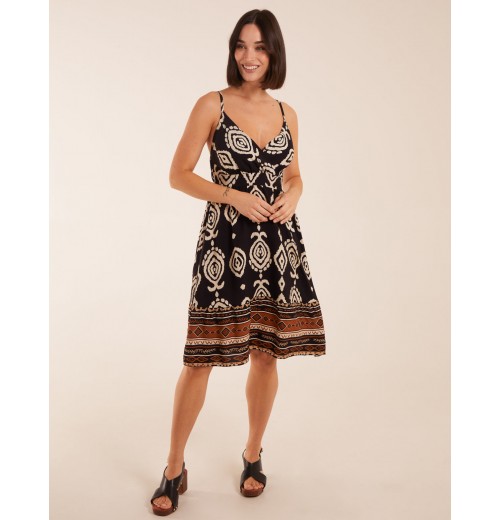 Crossover Aztec Border Dress