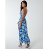 Halter Neck Printed Maxi Dress